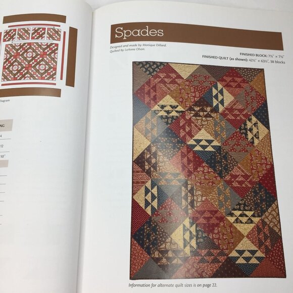 The Quiltmaker's Club Fat Quarter Winners Quilt Book Monique Dillard 11 Patterns - Picture 5 of 11